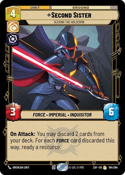 Second Sister, Seeking the Holocron (Legends of the Force)(LFL-184/264)(R)