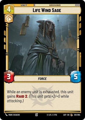 Life Wind Sage (Legends of the Force)(LFL-212/264)(C)