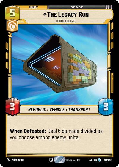The Legacy Run, Doomed Debris (Legends of the Force)(LFL-213/264)(L)