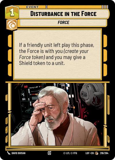 Disturbance in the Force (Legends of the Force)(LFL-216/264)(C)