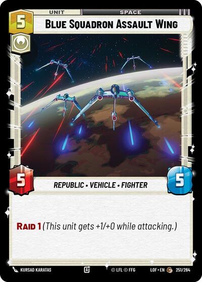 Blue Squadron Assault Wing (Legends of the Force)(LFL-251/264)(C)
