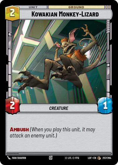 Kowakian Monkey-Lizard (Legends of the Force)(LFL-257/264)(C)