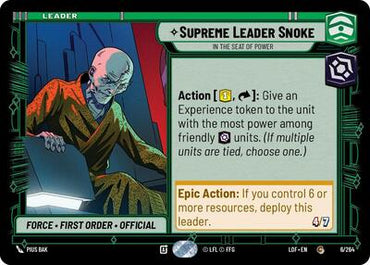 Supreme Leader Snoke, In the Seat of Power (Legends of the Force)(LFL-006/264)(C)