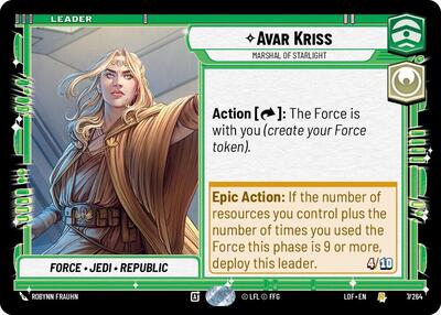 Avar Kriss, Marshal of Starlight (Legends of the Force)(LFL-007/264)(R)