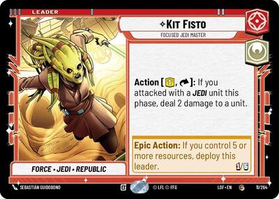 Kit Fisto, Focused Jedi Master (Legends of the Force)(LFL-011/264)(C)