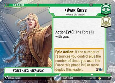 Avar Kriss, Marshal of Starlight - Hyperspace (Legends of the Force)(LFL-0271/1159)(R)