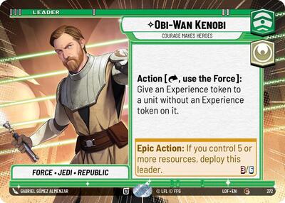 Obi-Wan Kenobi, Courage Makes Heroes - Hyperspace (Legends of the Force)(LFL-0272/1159)(C)