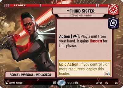 Third Sister, Seething With Ambition - Hyperspace (Legends of the Force)(LFL-0274/1159)(C)
