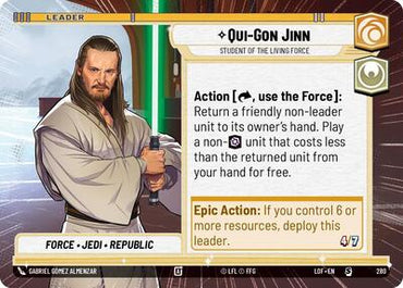 Qui-Gon Jinn, Student of the Living Force - Hyperspace (Legends of the Force)(LFL-0280/1159)(S)