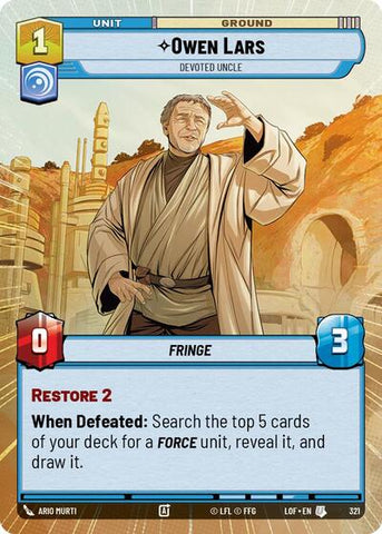 Owen Lars, Devoted Uncle - Hyperspace (Legends of the Force)(LFL-0321/1159)(U)