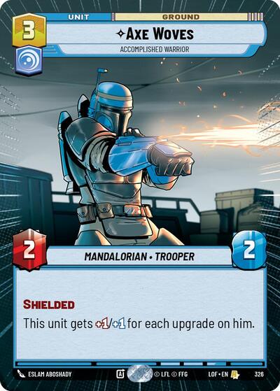 Axe Woves, Accomplished Warrior - Hyperspace (Legends of the Force)(LFL-0326/1159)(R)