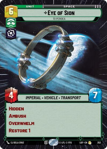 Eye of Sion, To Peridea - Hyperspace (Legends of the Force)(LFL-0352/1159)(R)