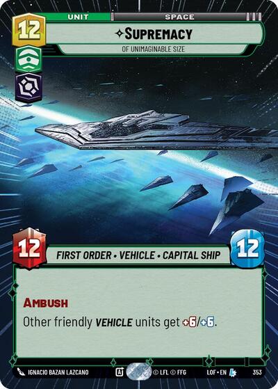 Supremacy, Of Unimaginable Size - Hyperspace (Legends of the Force)(LFL-0353/1159)(L)