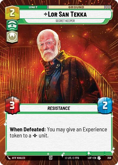 Lor San Tekka, Secret Keeper - Hyperspace (Legends of the Force)(LFL-0359/1159)(U)