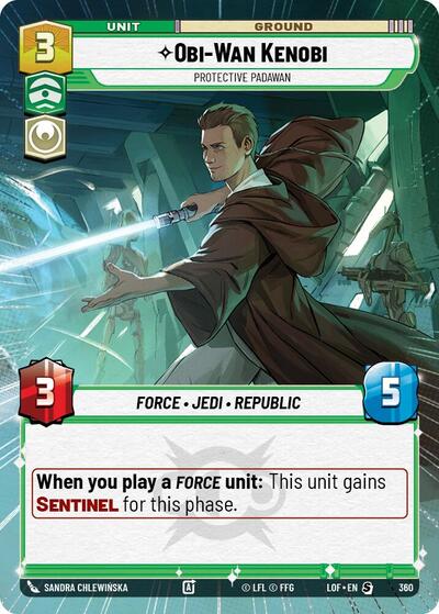 Obi-Wan Kenobi, Protective Padawan - Hyperspace (Legends of the Force)(LFL-0360/1159)(S)