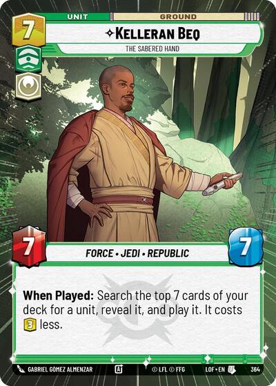 Kelleran Beq, The Sabered Hand - Hyperspace (Legends of the Force)(LFL-0364/1159)(U)