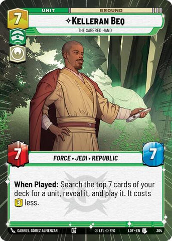 Kelleran Beq, The Sabered Hand - Hyperspace (Legends of the Force)(LFL-0364/1159)(U)