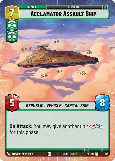 Acclamator Assault Ship - Hyperspace (Legends of the Force)(LFL-0370/1159)(U)