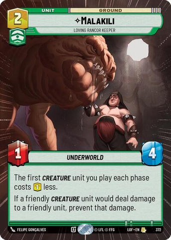 Malakili, Loving Rancor Keeper - Hyperspace (Legends of the Force)(LFL-0372/1159)(R)