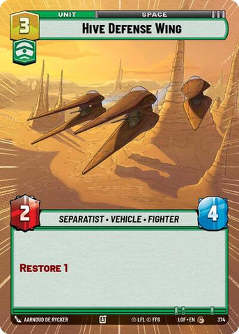 Hive Defense Wing - Hyperspace (Legends of the Force)(LFL-0374/1159)(C)