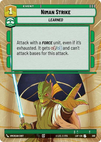 Niman Strike - Hyperspace (Legends of the Force)(LFL-0388/1159)(U)