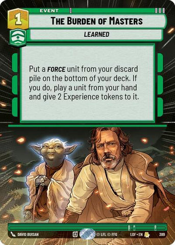 The Burden of Masters - Hyperspace (Legends of the Force)(LFL-0389/1159)(R)