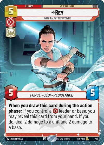 Rey, With Palpatine's Power - Hyperspace (Legends of the Force)(LFL-0412/1159)(R)