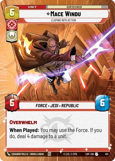 Mace Windu, Leaping into Action - Hyperspace (Legends of the Force)(LFL-0413/1159)(U)