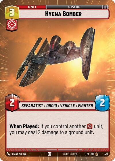 Hyena Bomber - Hyperspace (Legends of the Force)(LFL-0422/1159)(C)