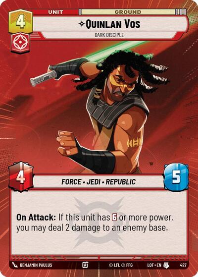 Quinlan Vos, Dark Disciple - Hyperspace (Legends of the Force)(LFL-0427/1159)(U)