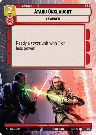 Ataru Onslaught - Hyperspace (Legends of the Force)(LFL-0438/1159)(U)