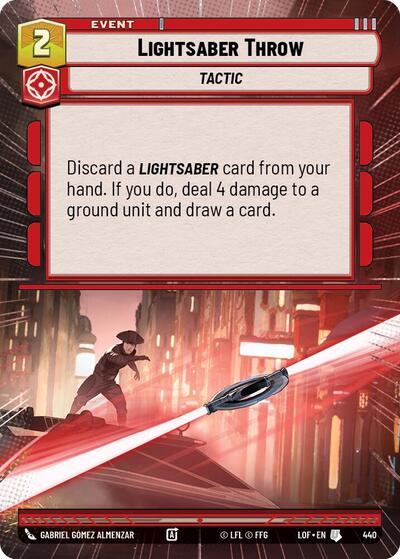 Lightsaber Throw - Hyperspace (Legends of the Force)(LFL-0440/1159)(U)