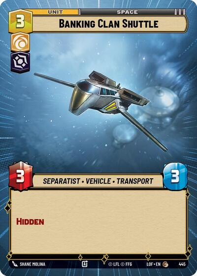 Banking Clan Shuttle - Hyperspace (Legends of the Force)(LFL-0445/1159)(C)