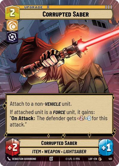 Corrupted Saber - Hyperspace (Legends of the Force)(LFL-0451/1159)(C)