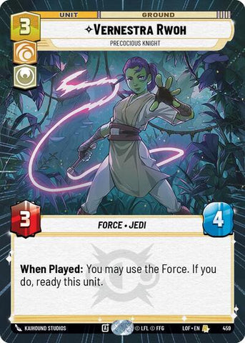 Vernestra Rwoh, Precocious Knight - Hyperspace (Legends of the Force)(LFL-0459/1159)(R)