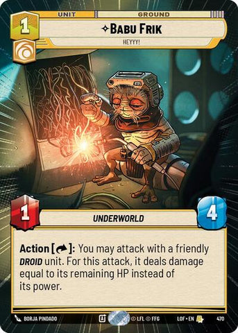 Babu Frik, Heyyy! - Hyperspace (Legends of the Force)(LFL-0470/1159)(R)