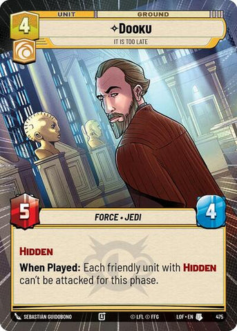 Dooku, It Is Too Late - Hyperspace (Legends of the Force)(LFL-0475/1159)(U)