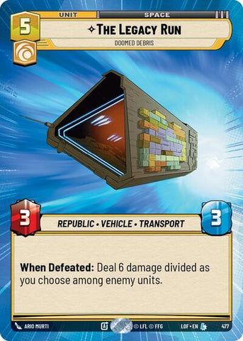 The Legacy Run, Doomed Debris - Hyperspace (Legends of the Force)(LFL-0477/1159)(L)