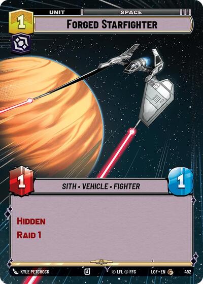 Forged Starfighter - Hyperspace (Legends of the Force)(LFL-0492/1159)(C)