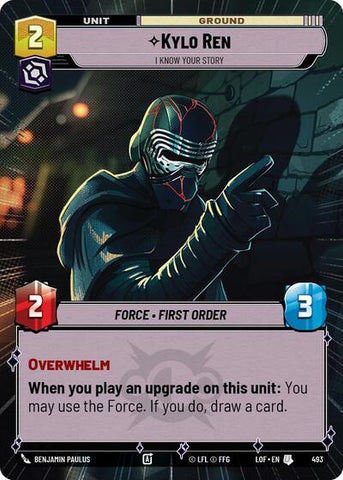 Kylo Ren, I Know Your Story - Hyperspace (Legends of the Force)(LFL-0493/1159)(U)