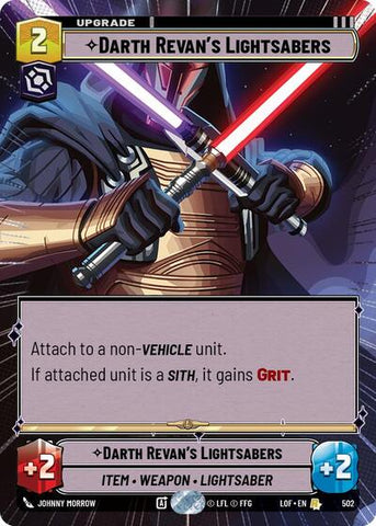 Darth Revan's Lightsabers - Hyperspace (Legends of the Force)(LFL-0502/1159)(R)