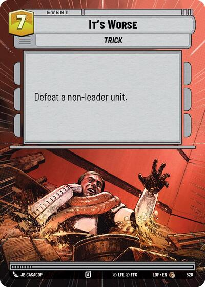 It's Worse - Hyperspace (Legends of the Force)(LFL-0528/1159)(C)
