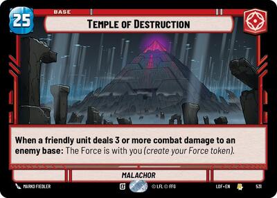 Temple of Destruction - Foil (Legends of the Force)(LFL-0531/1159)(R)