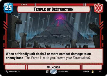 Temple of Destruction - Foil (Legends of the Force)(LFL-0531/1159)(R)