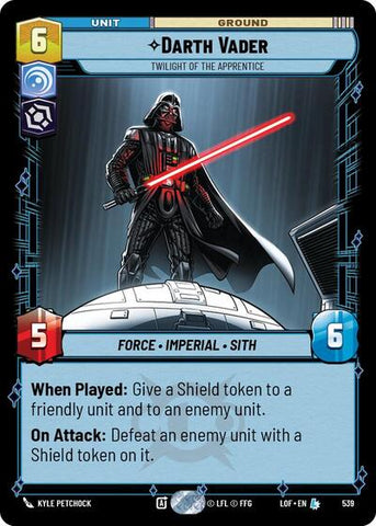 Darth Vader, Twilight of the Apprentice - Foil (Legends of the Force)(LFL-0539/1159)(L)