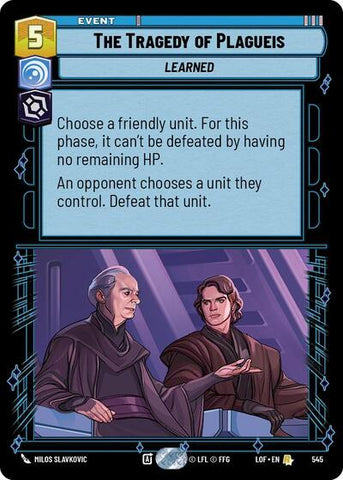 The Tragedy of Plagueis - Foil (Legends of the Force)(LFL-0545/1159)(R)