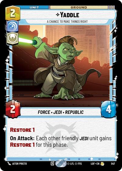 Yaddle, A Chance To Make Things Right - Foil (Legends of the Force)(LFL-0547/1159)(R)