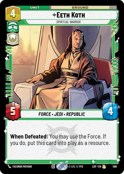 Eeth Koth, Spiritual Warrior - Foil (Legends of the Force)(LFL-0599/1159)(R)