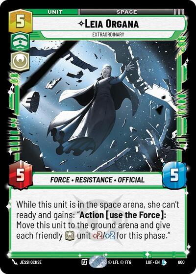 Leia Organa, Extraordinary - Foil (Legends of the Force)(LFL-0600/1159)(L)