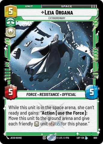 Leia Organa, Extraordinary - Foil (Legends of the Force)(LFL-0600/1159)(L)